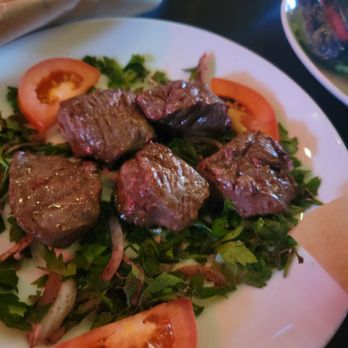 Open Sesame - Beef kabob medium rare - Mediterranean Near Me - Los Angeles, California Open Sesame - Beef kabob medium rare - Mediterranean Near Me - Los Angeles, California