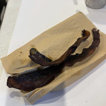 Check Please Cafe - Cajun bacon, it was clearly burnt. I sent it back and it came back barely edible. The staff was very friendly. - Breakfast & Brunch Near Me - Grafton, Ohio Check Please Cafe - Cajun bacon, it was clearly burnt. I sent it back and it came back barely edible. The staff was very friendly. - Breakfast & Brunch Near Me - Grafton, Ohio