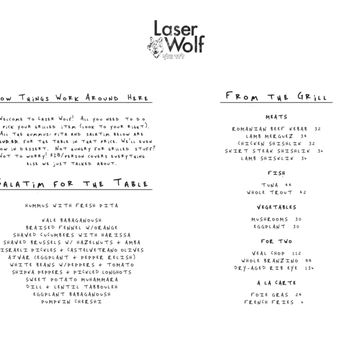 Laser Wolf - Dinner Menu - Middle Eastern Near Me - Philadelphia, Pennsylvania Laser Wolf - Dinner Menu - Middle Eastern Near Me - Philadelphia, Pennsylvania