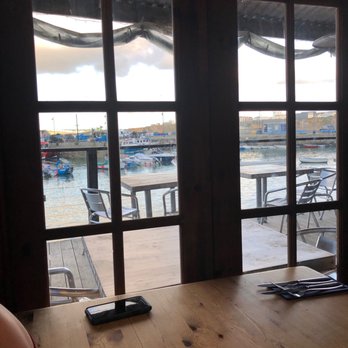The Boathouse - View from our table towards the harbor. - Seafood Near Me - Newquay, CON
