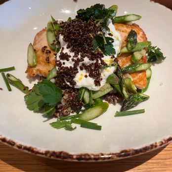 Small Batch - Salmon entree - New American Near Me - Garden City, New York