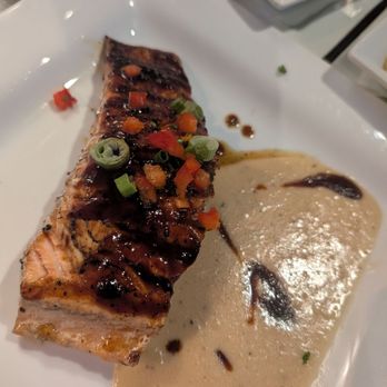 Kenny's Wood Fired Grill - Miso Glazed Salmon - American Near Me - Dallas, Texas Kenny's Wood Fired Grill - Miso Glazed Salmon - American Near Me - Dallas, Texas