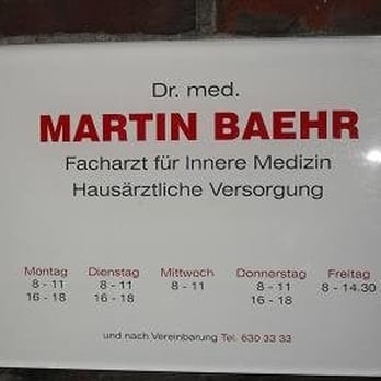 1. Dr. med. Martin Bähr