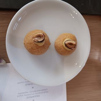 Knife Pleat - From the chef - puffs with cheese inside - French Near Me - Costa Mesa, California Knife Pleat - From the chef - puffs with cheese inside - French Near Me - Costa Mesa, California