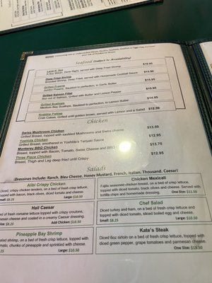 Menu photo 1 Alibi Pub and Eatery Wilbur, WA