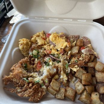 Another Broken Egg Cafe - Soft Shell Crab Scrambler - Breakfast & Brunch Near Me - Katy, Texas