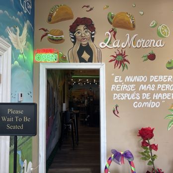 La Morena - The entrance to the restaurant is very beautiful and just brings out the atmosphere in the restaurant very calm and relaxed - Cafes Near Me - Ridgeland, Mississippi