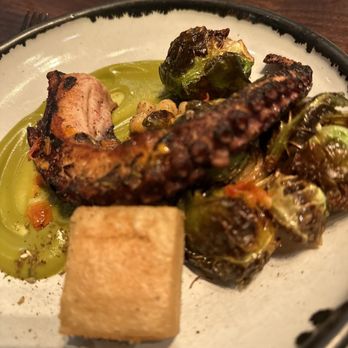 SPQR - Octopus with Brussels sprout - Italian Near Me - San Francisco, California SPQR - Octopus with Brussels sprout - Italian Near Me - San Francisco, California