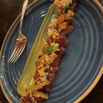 The Lark - Line-caught ahi tuna crudo - New American Near Me - Santa Barbara, California
