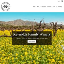 Siphon Solutions - Built Reynolds Family Winery website and store using Wordpress and Commerce7