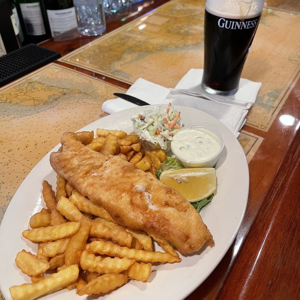 Briny Irish Pub - Briny Pub's lunch special fish and chips is superb! - American Near Me - Pompano Beach, Florida Briny Irish Pub - Briny Pub's lunch special fish and chips is superb! - American Near Me - Pompano Beach, Florida
