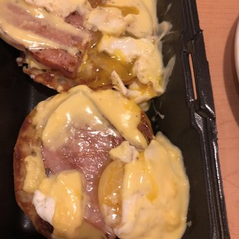 IHOP - 2nd attempt at Eggs Benedict - first eggs were overcooked, these are basically raw - Breakfast & Brunch Near Me - La Marque, Texas IHOP - 2nd attempt at Eggs Benedict - first eggs were overcooked, these are basically raw - Breakfast & Brunch Near Me - La Marque, Texas