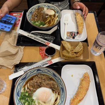 Marugame Udon - Nikutama udon & imitation crab meat tempura - Japanese Near Me - Honolulu, Hawaii Marugame Udon - Nikutama udon & imitation crab meat tempura - Japanese Near Me - Honolulu, Hawaii