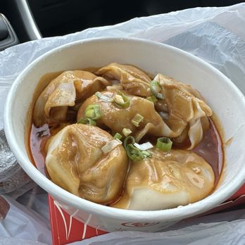 Shanghai Dumpling - Pork Wontons in Spicy Peanut Sauce - Asian Fusion Near Me - Houston, Texas Shanghai Dumpling - Pork Wontons in Spicy Peanut Sauce - Asian Fusion Near Me - Houston, Texas