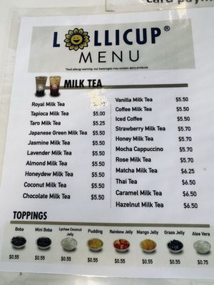 Menu photo 1 Lollicup Diamond Bar, CA