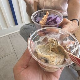 ube honeycomb, sesame peanut butter