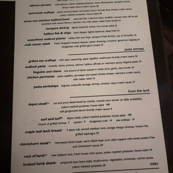 Waterfront Depot Restaurant - Menu options - Seafood Near Me - Florence, Oregon Waterfront Depot Restaurant - Menu options - Seafood Near Me - Florence, Oregon