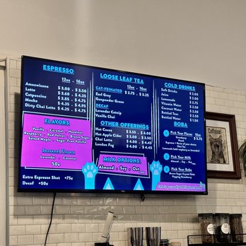 Crooked Tail Cat Cafe - Menu - Pet Adoption Near Me - Greensboro, North Carolina