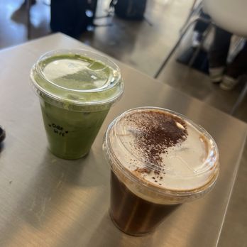 Stagger Coffee - Double Matcha and cream top coffee - Coffee & Tea Near Me - Los Angeles, California Stagger Coffee - Double Matcha and cream top coffee - Coffee & Tea Near Me - Los Angeles, California