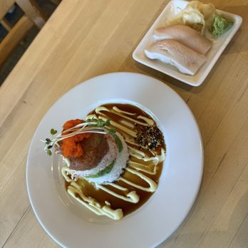 Sushi Sam - Ahi Tower, yellow tail - Japanese Near Me - Southlake, Texas Sushi Sam - Ahi Tower, yellow tail - Japanese Near Me - Southlake, Texas