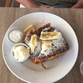 Shorehouse Kitchen - Tahitian vanilla French toast with bananas - Coffee & Tea Near Me - La Jolla, California Shorehouse Kitchen - Tahitian vanilla French toast with bananas - Coffee & Tea Near Me - La Jolla, California
