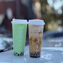 Cha Cha Boba Tea Shoppe - Honeydew Milk Tea Dirty Brown Sugar