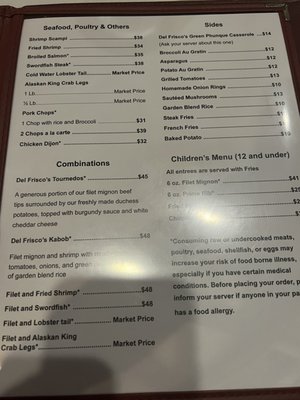 Menu photo 1 Del Frisco's Louisville, KY