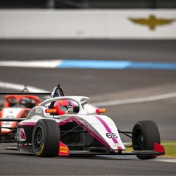 Allen Berg Racing Schools - Allen Berg Racing Schools formula car entering a corner on a professional road course.