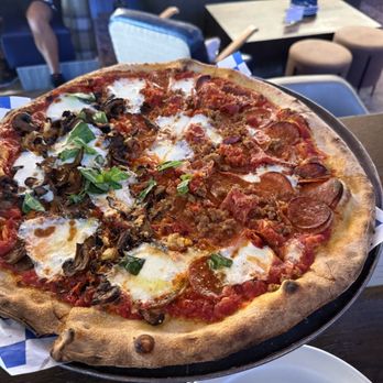 Trevor's - Combo and roasted mushroom pie - Pizza Near Me - Phoenix, Arizona Trevor's - Combo and roasted mushroom pie - Pizza Near Me - Phoenix, Arizona