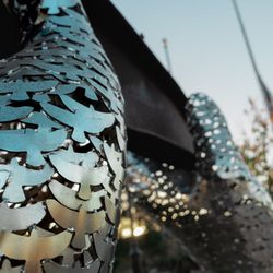 9/11 Memorial - A closeup of the doves that make up the hands