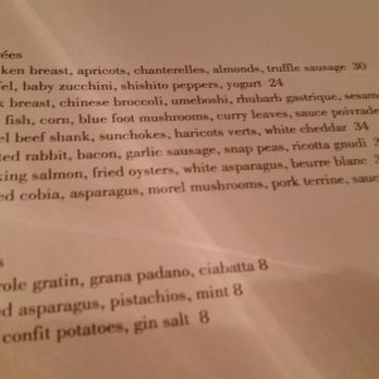 Sepia - The entrée listing as of 7/14/17. This is a Michelin menu if I ever saw one..... - New American Near Me - Chicago, Illinois Sepia - The entrée listing as of 7/14/17. This is a Michelin menu if I ever saw one..... - New American Near Me - Chicago, Illinois
