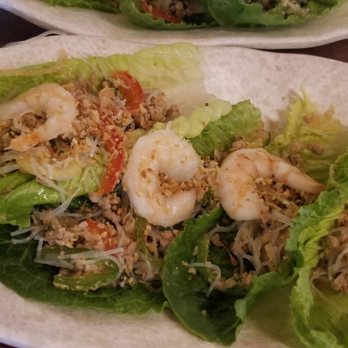 1938 Indochine - HH Glass noodles and shrimp on lettuce boats - Vietnamese Near Me - Honolulu, Hawaii 1938 Indochine - HH Glass noodles and shrimp on lettuce boats - Vietnamese Near Me - Honolulu, Hawaii