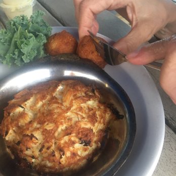 Surf Rider Grill - Crab cake and hush puppies - New American Near Me - Virginia Beach, Virginia Surf Rider Grill - Crab cake and hush puppies - New American Near Me - Virginia Beach, Virginia