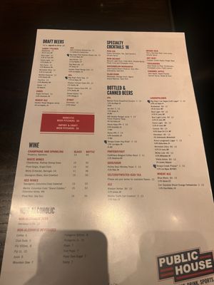 Menu photo 1 Public House Las Vegas, NV