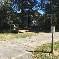 Blue Licks Battlefield State Park Campground - The sites at the front have cute deck areas.