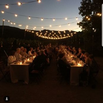 De Tierra Vineyards - Dinner table lit amidst the vines - Wineries Near Me - Carmel, California