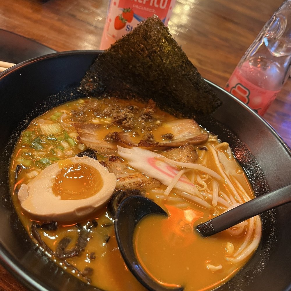 Airi Ramen - B3. Spicy Miso Ramen and Calpico to drink! - Ramen Near Me - Houston, Texas