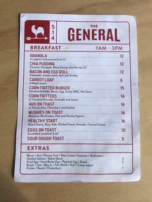 Menu photo 1 The General Eatery & Supplies Dulwich Hill, NSW Menu photo 1 The General Eatery & Supplies Dulwich Hill, NSW