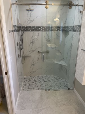 Bathroom Shower/Tubs - Modern tile showers or soaking tubs can add a level of elegance and sophistication to your master bathroom. Installing a new shower or tub is best done during a bathroom remodel. While many times a shower or tub can be installed using existing flooring, it is best done in conjunction with a complete remodel because in Florida elevations and levels may change over time. Also, here in Southwest Florida discolored caulking and mold can be a sign that your shower or tub needs to be replaced. We use modern technologies like high-density foam boards and the patented Schluter System to make your investment in a new bathroom last for years and years to come.
