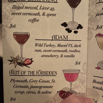 Eden Cocktail Room - Menu - Speakeasies Near Me - Austin, Texas Eden Cocktail Room - Menu - Speakeasies Near Me - Austin, Texas