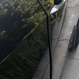 Before my car was fixed. There's a gap on the door Before my car was fixed. There's a gap on the door