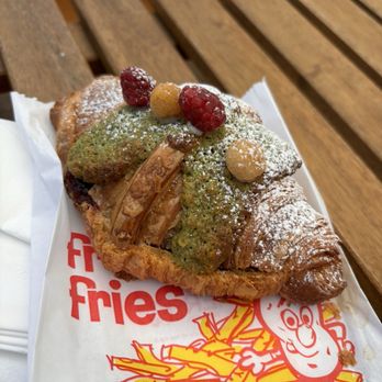 Sauce And Bread Kitchen - Pistachio raspberry croissant - Breakfast & Brunch Near Me - Chicago, Illinois Sauce And Bread Kitchen - Pistachio raspberry croissant - Breakfast & Brunch Near Me - Chicago, Illinois