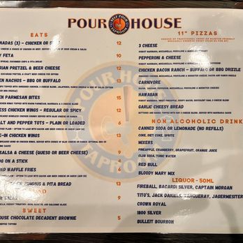 Pour House - The menu - Beer Bar Near Me - Hamilton, Ohio