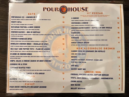 Menu photo 4 Pour House Hamilton, OH