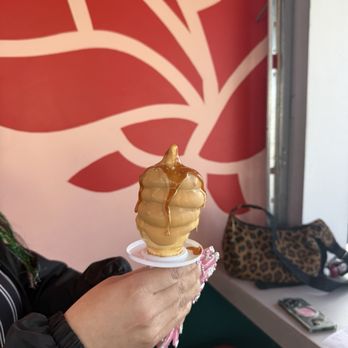The Win-Dow Long Beach - Salted caramel dipped cone - Burgers Near Me - Long Beach, California