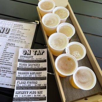 Short Story Brewing - Enjoy a flight of all beers on tap. Served in a card catalog drawer. - Breweries Near Me - Rivesville, West Virginia Short Story Brewing - Enjoy a flight of all beers on tap. Served in a card catalog drawer. - Breweries Near Me - Rivesville, West Virginia