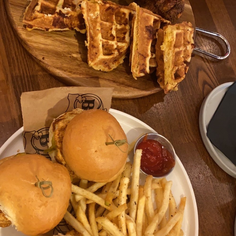 Batch Local Kitchen - Chicken 'N' Waffles + Nashville Hot Chicken Sliders (read my review) - Cocktail Bars Near Me - West Palm Beach, Florida