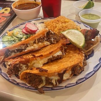 Dona Leti's - Quesabirria Plate Tacos (3) - Cocktail Bars Near Me - Houston, Texas