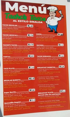 Menu photo 3 Tacho’s Tacos Hayward, CA