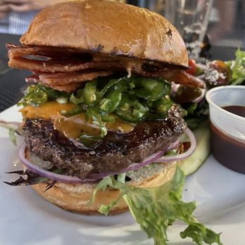 Trailhead Taphouse & Kitchen - Mardi Gras burger - Sports Bars Near Me - Golden, Colorado